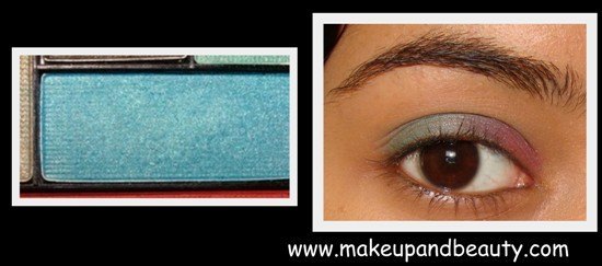blue eyeshadow makeup. with the pink eyeshadow.