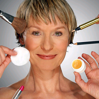 women in makeup. makeup for older women