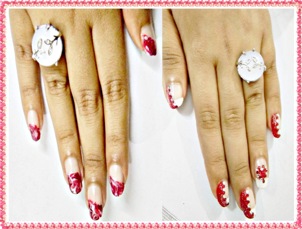 simple designs for nail art. This design is very quick and