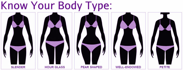 different women body types. The hips and waist of women