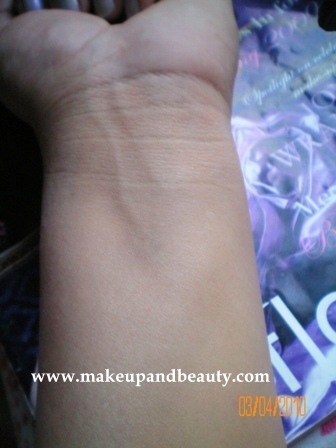 Lakme Invisible Foundation Swatch