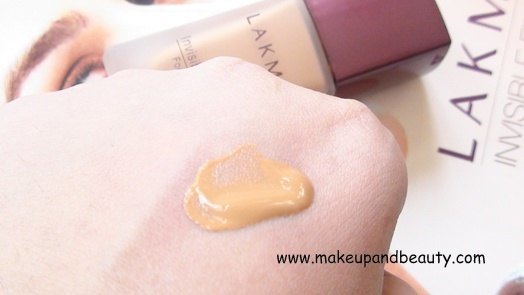 Lakme Invisible Foundation Swatch