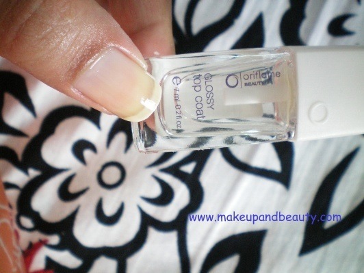 Glossy Top Coat for Nails With Oriflame and Lakme