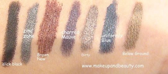 MAC Greasepaint Sticks swatches