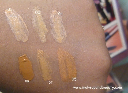 Lakme Perfect Foundation Swatches
