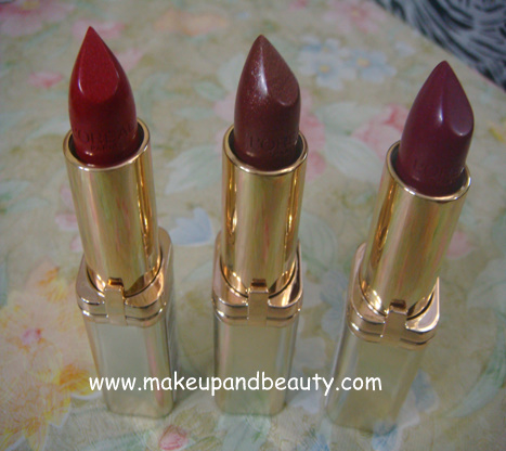 Loreal Colour Riche Lipsticks 