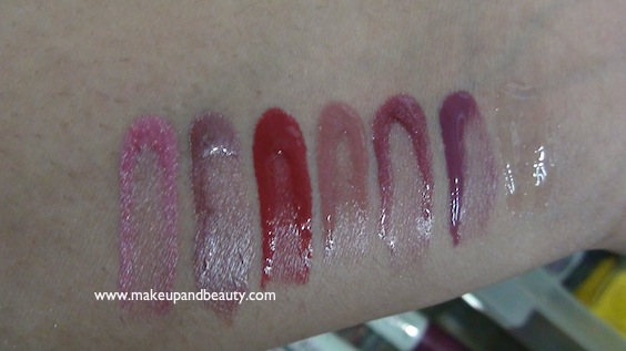 Maybelline Superstay Lip gloss Swatches