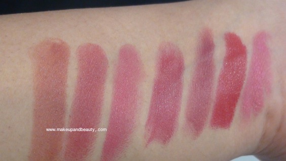 estee lauder stay in place lipstick swatches 1