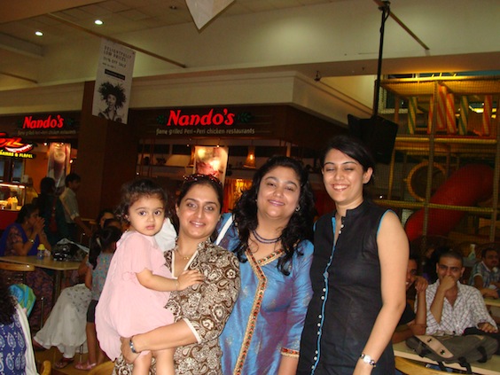 L-R Rajol's Doll, Rajol, Rashmi and HD :) 