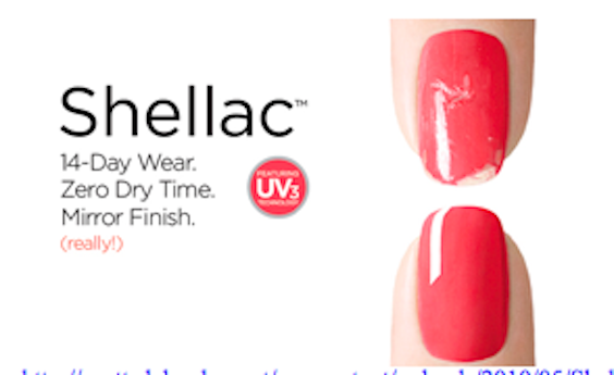 shellac nail treatment
