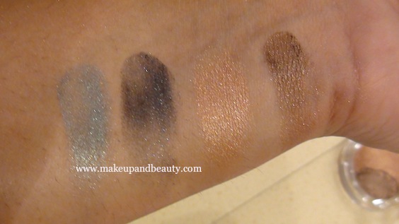 The Body Shop Baked to Last Eyeshadows - Left Jade, right Copper