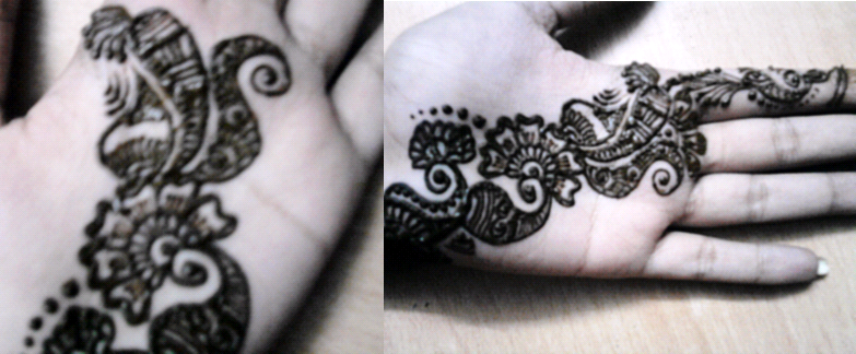 Henna Design2- Step 3 & 4
