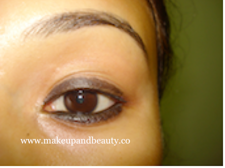 Black green eye makeup - kajal