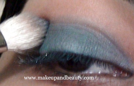 Blue Dahlia Eye Makeup - crease