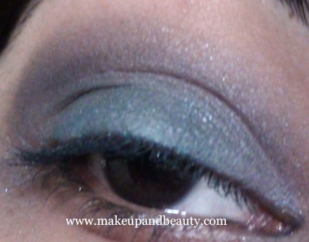 Blue Dahlia Eye Makeup - crease