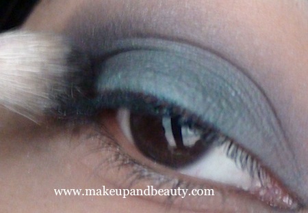 Blue Dahlia Eye Makeup - outer V