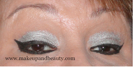 Silver BLack Eye makeup 