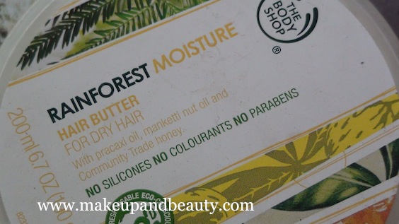 The Body Shop Rain Forest Moisture Hair Butter Review 