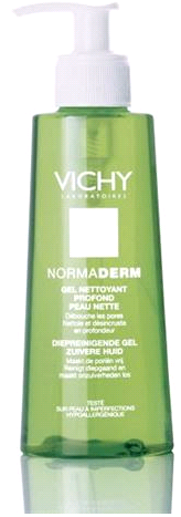 Vichy Normaderm Purifying cleansing gel pump bottle