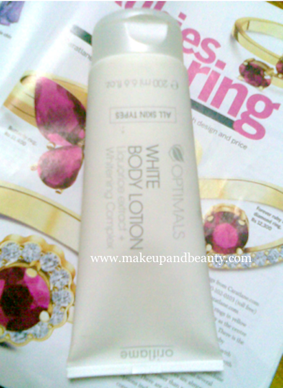 Skin Care : Oriflame White Body Lotion Review