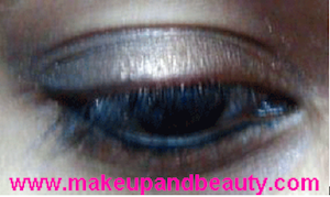 Copper eye makeup 