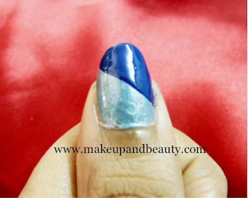 Royal blue nail paint