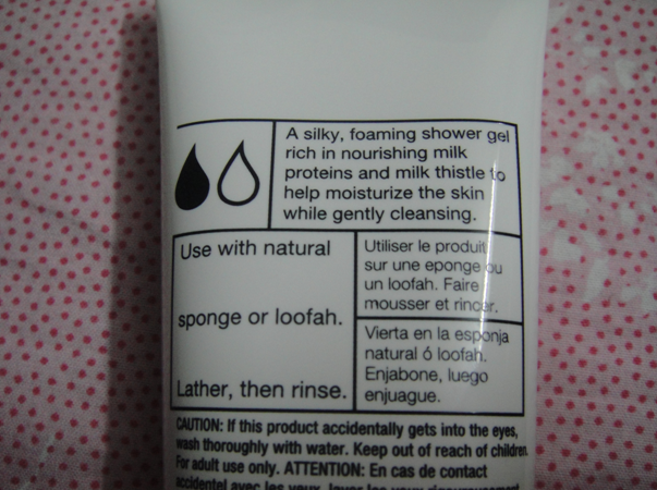 H2O Plus Milk shower gel info