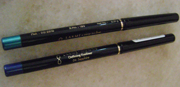 Lakme Nine to Five defining eyeliner Sapphire and Jade