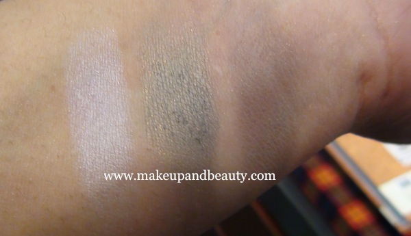 MAC Tartan Tale Beauties Play It Cool Eyeshadow Palette swatches