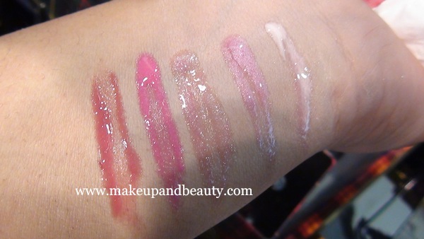 Sassy Pink Lassies Lipglass Set swatches