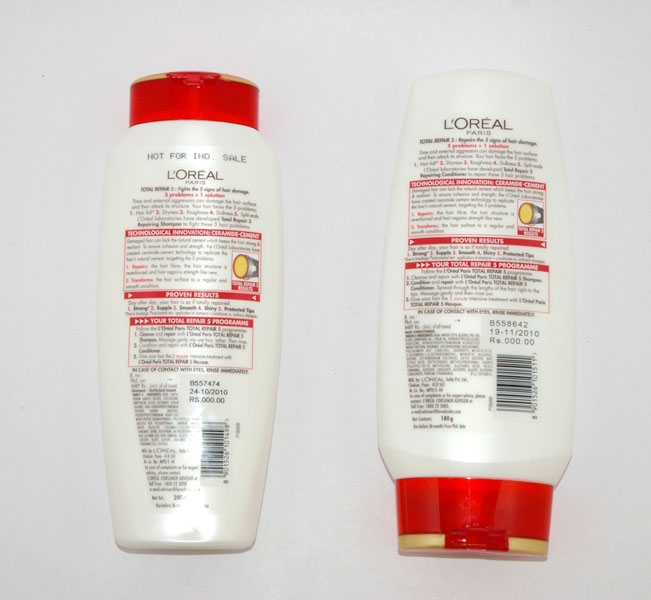 loreal total repair 5 shampoo conditioner