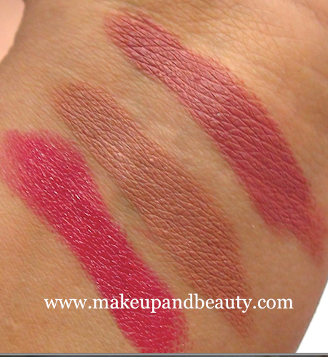 MAC & Mickey contractor Lipstick swatches 