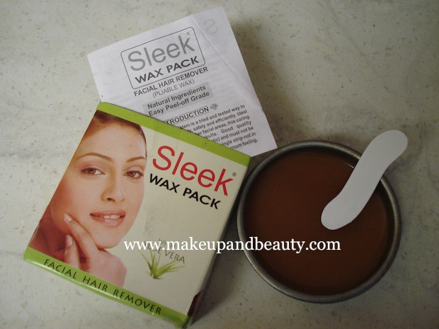 sleek wax pack facial hair remover