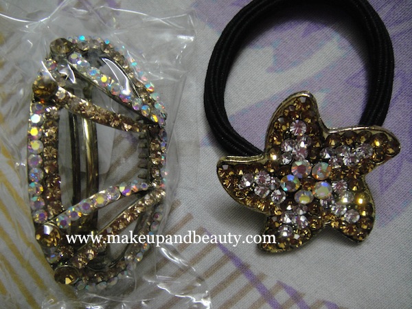 gold stone clips