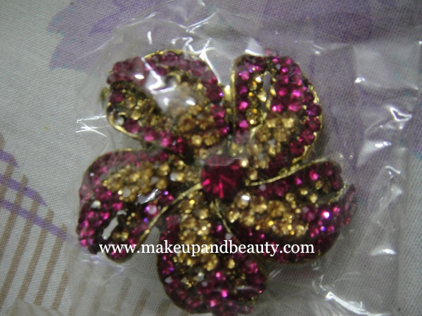 pink gold stone clips