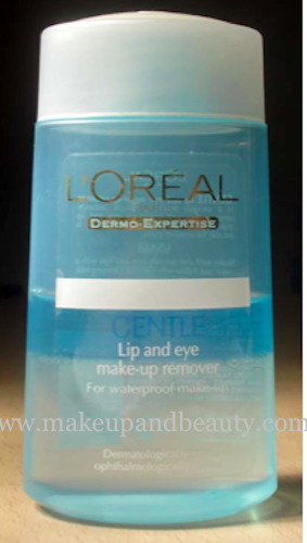 Loreal gentle lip & eye makeup remover