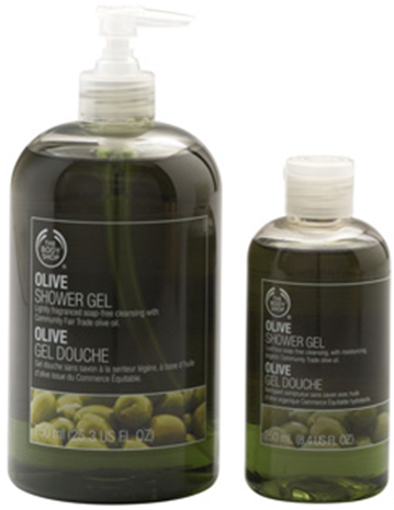 the body shop olive shower gel