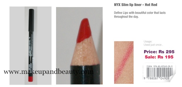 NYX Lip Liner hot red