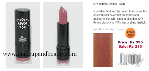 NYX Round Lipstick lala