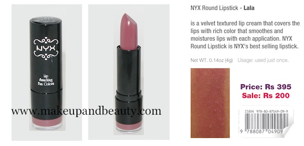 NYX Round Lipstick lala