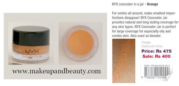 NYX orange concealer
