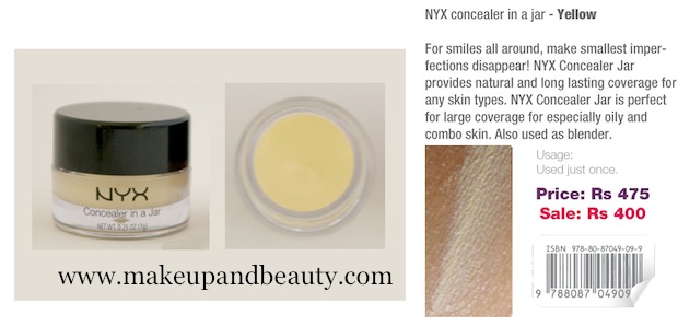NYX yellow concealer