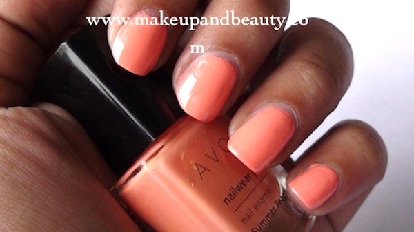 Avon nail paint summer peach