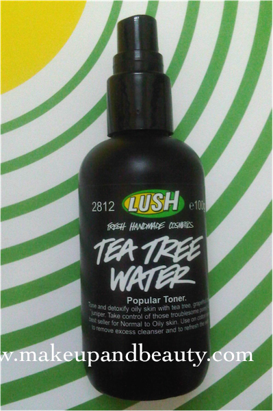 Ryd op tin heldig Lush Tea Tree Water Review - Indian Makeup and Beauty Blog