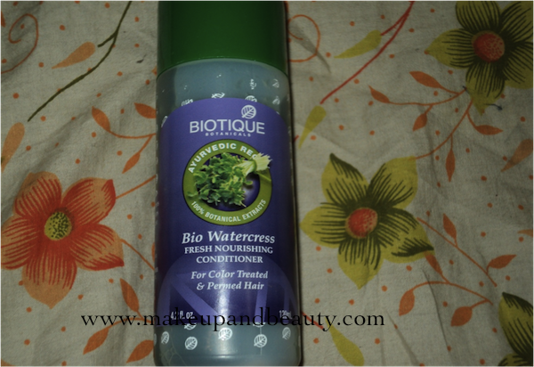 Biotique Bio Watercress Fresh Nourishing Conditioner Review