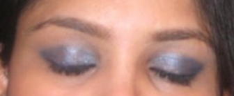 dark blue smokey eye makeup