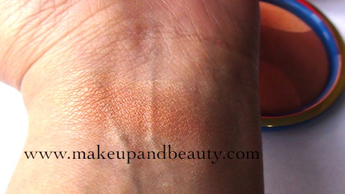 mac mineralize skinfinish golden lariat swatches - blended together