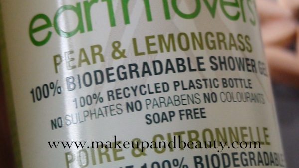 The Body Shop Earth Lovers Shower Gel Pear & Lemongrass