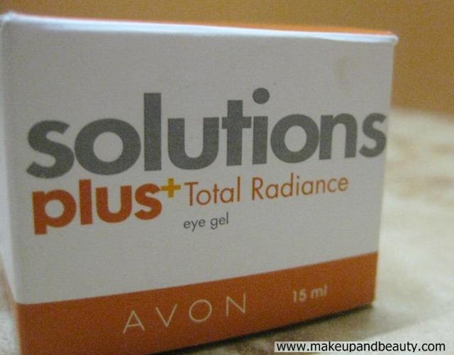 avon solutions total radiance eye gel