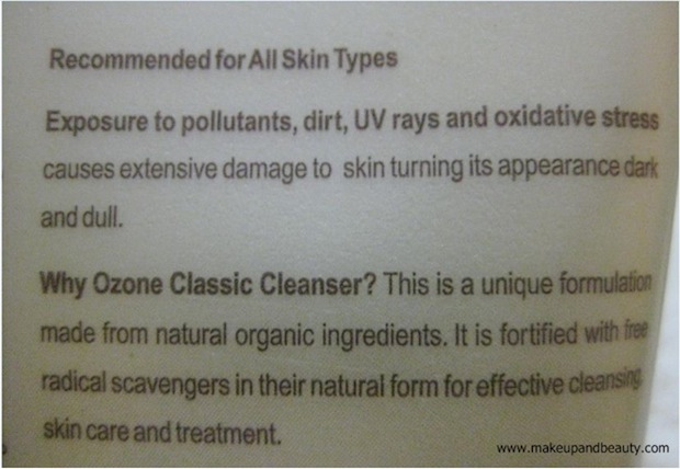 face wash ozone